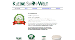 Desktop Screenshot of kleineshopwelt.de